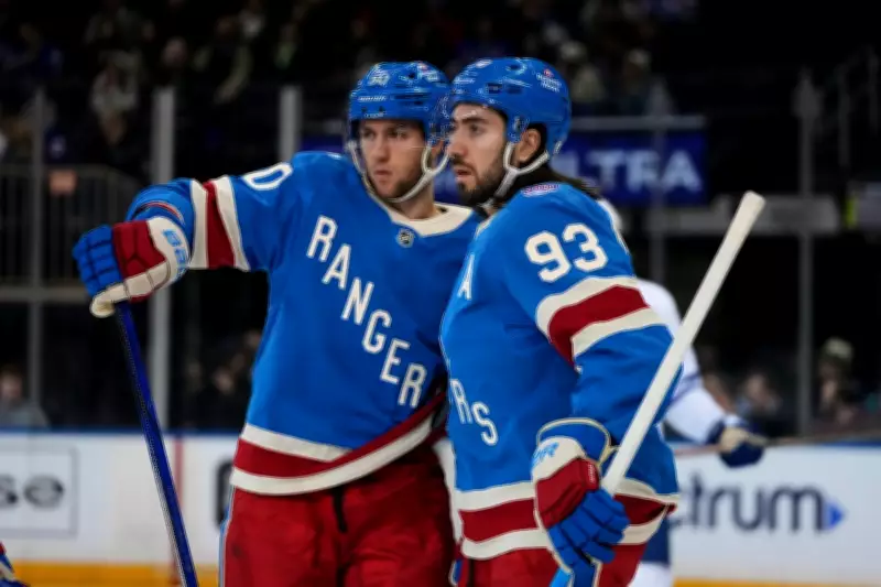 Rangers Dominate Maple Leafs 6-2 for First Home Regulation Win Since November