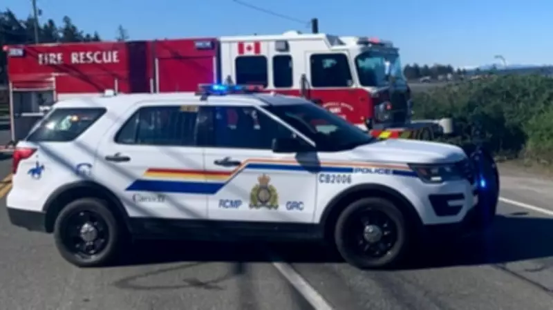 RCMP Officers Smash Sunroof, Rescue Unconscious Man from Burning Vehicle After Rollover Crash