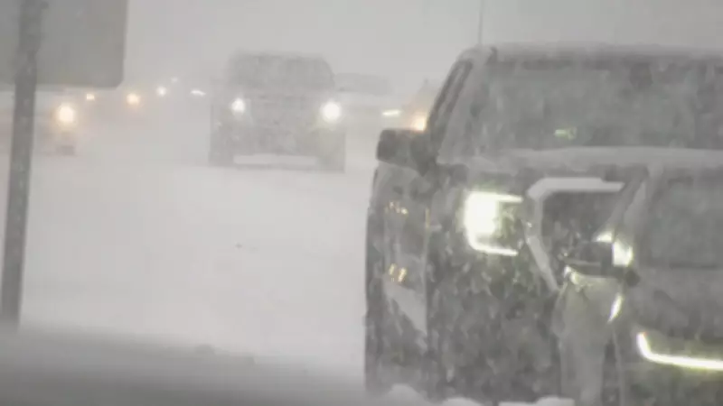 Road Conditions Deteriorate Across Edmonton Amid Severe Weather, Officials Warn