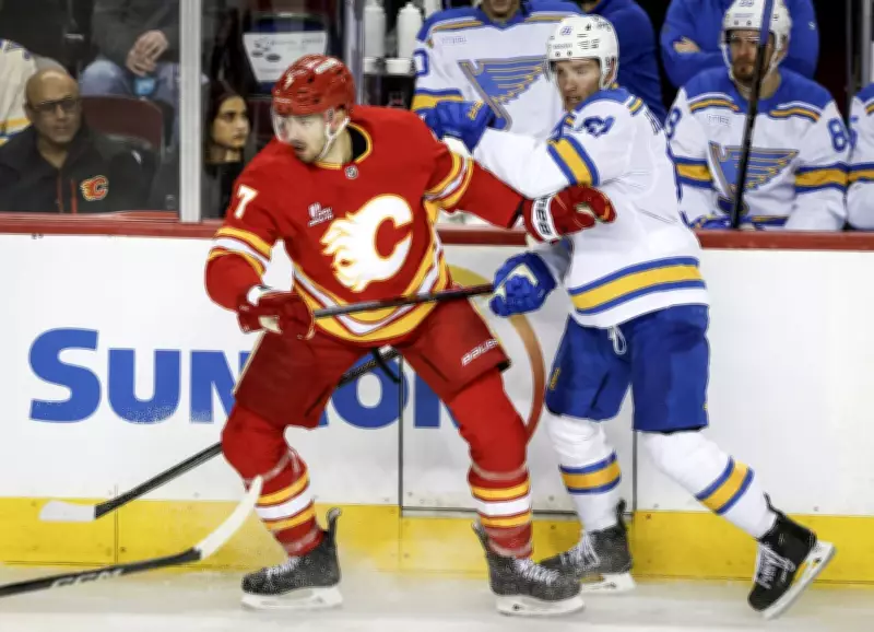 Rookie Gridin's Shootout Heroics Seal 2-1 Flames Victory Over Blues
