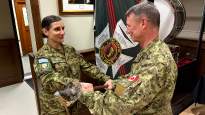Royal Regina Rifles Honor New Lieutenant Colonel in Ceremonial Event