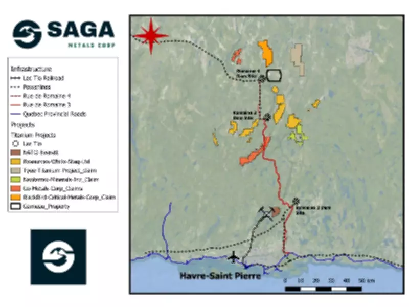 SAGA Metals Acquires Strategic Titanium Assets from Rio Tinto in Quebec