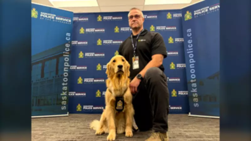 Saskatchewan Police Dog Taffy Sniffs Out Devices in Child Exploitation Cases