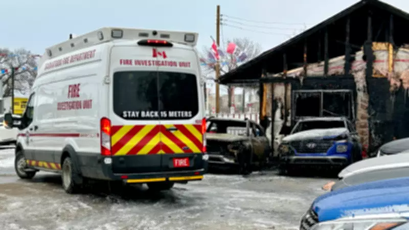 Saskatoon Car Dealership Ravaged by Devastating Morning Fire, Multiple Vehicles Incinerated