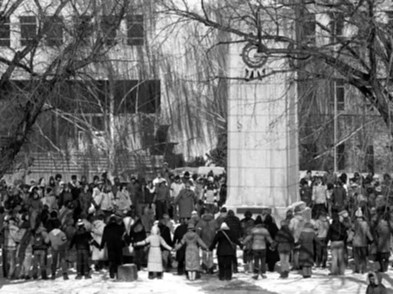 Saskatoon Peace Activists Brave Frigid 1984 Cold to Protest Cruise Missile Tests