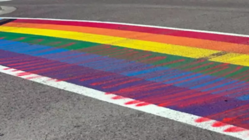 Sault Pride Crosswalk Vandalized in Hate Crime, Mayor Condemns Act