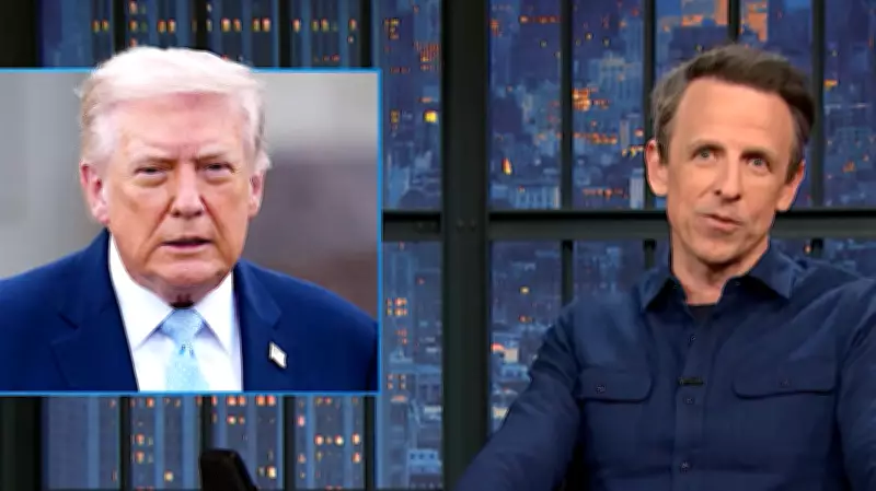 Seth Meyers Mocks Trump's Bizarre Vision for Joint Control of Strait of Hormuz