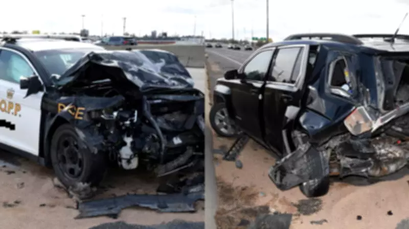 SIU Clears OPP Officer in Highway 400 Rear-End Crash That Injured Two