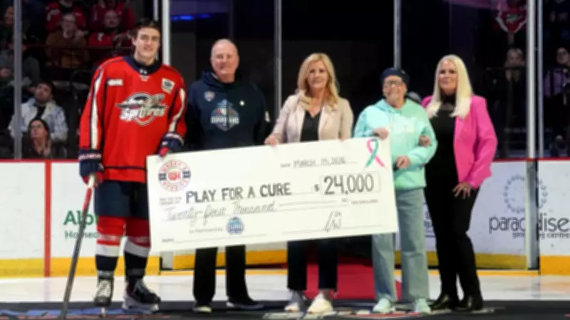 Spitfires' Carson Woodall Donates to Cancer Initiative, Marking Personal Milestone