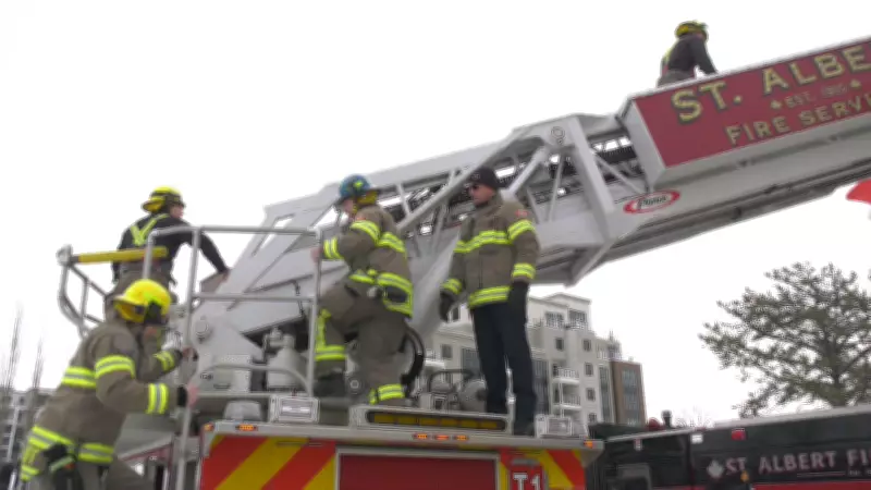 St. Albert Firefighters Begin Three-Night Rooftop Campout for Muscular Dystrophy Fundraiser