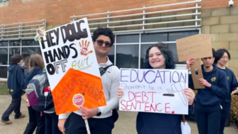 St. Anne's High School Students Walk Out to Protest OSAP Funding Cuts