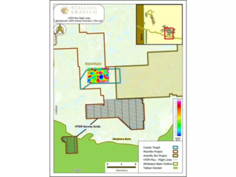 Stallion Uranium Completes VTEM Survey, Advances Coyote Drilling in Athabasca Basin