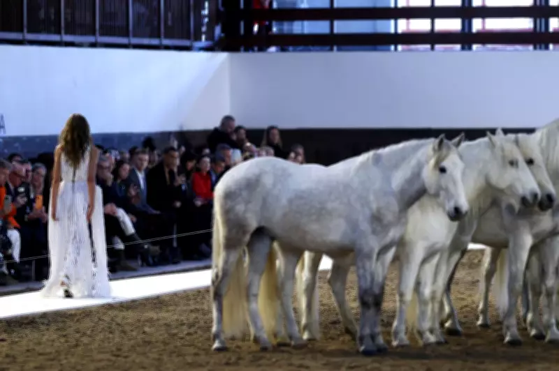Stella McCartney's Silent Statement: Horses Lead Paris Fashion Show