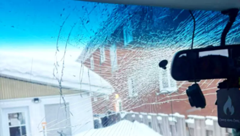 Sudbury Man's Windshield Shattered by Snow Plow on Highway 69