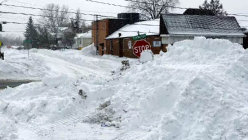 Sudbury Police Issue Warning: High Snowbanks and Pedestrians Pose Road Hazards