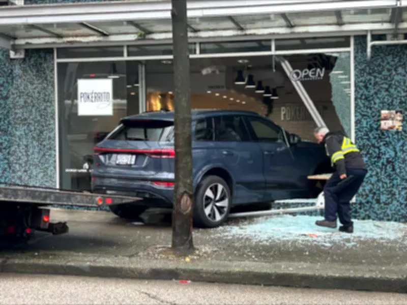 SUV Crashes Through Downtown Vancouver Restaurant on First Day of Spring