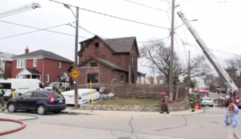 Two-Alarm Fire in Toronto's West End Causes No Serious Injuries