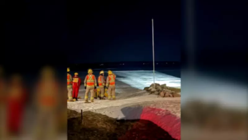 Two Snowmobilers Rescued After Breaking Through Thin Ice on Georgian Bay