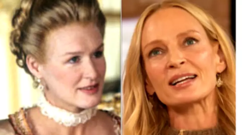Uma Thurman Recalls Glenn Close's 'Try Less Hard' Acting Advice on Set
