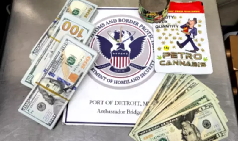 Undeclared Cash and Cannabis Seized at Ambassador Bridge by U.S. Border Patrol