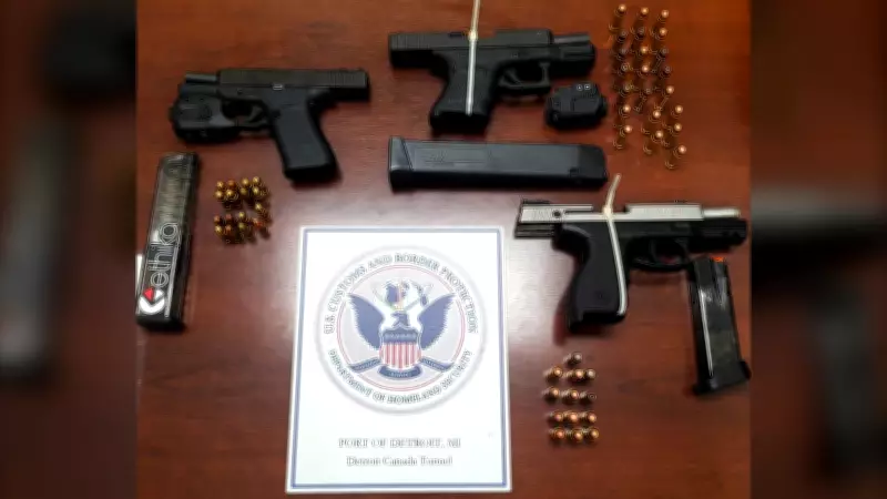 U.S. Border Agents Seize Three Firearms at Windsor-Detroit Tunnel Crossing