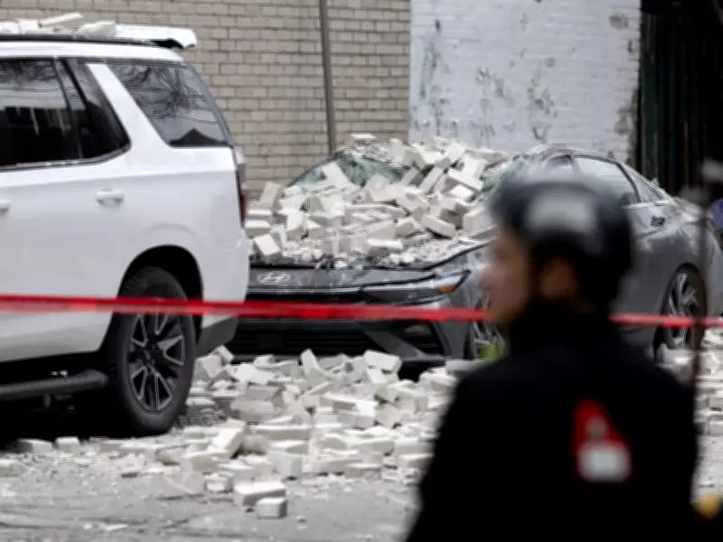 Westmount Building Wall Collapse Damages Vehicles, Injures Man