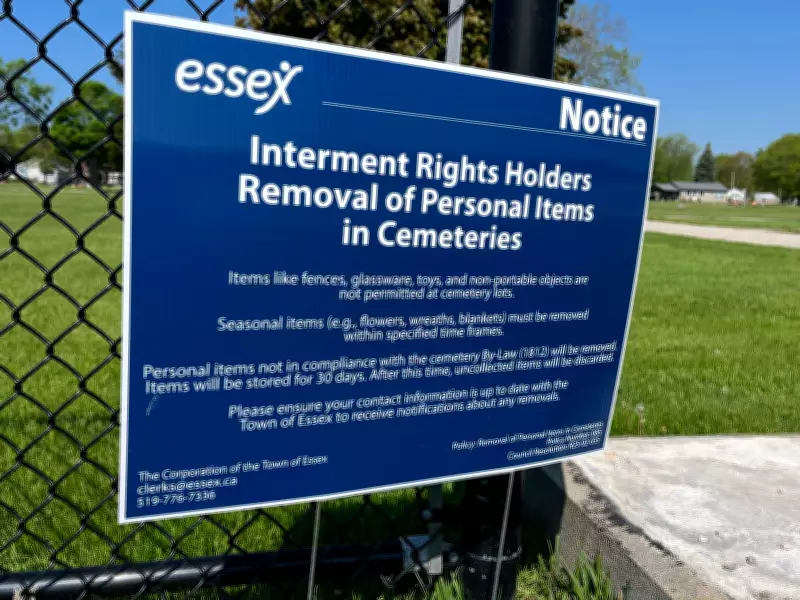 Windsor Officials Remind Residents of Cemetery Bylaw and Grave-Site Regulations