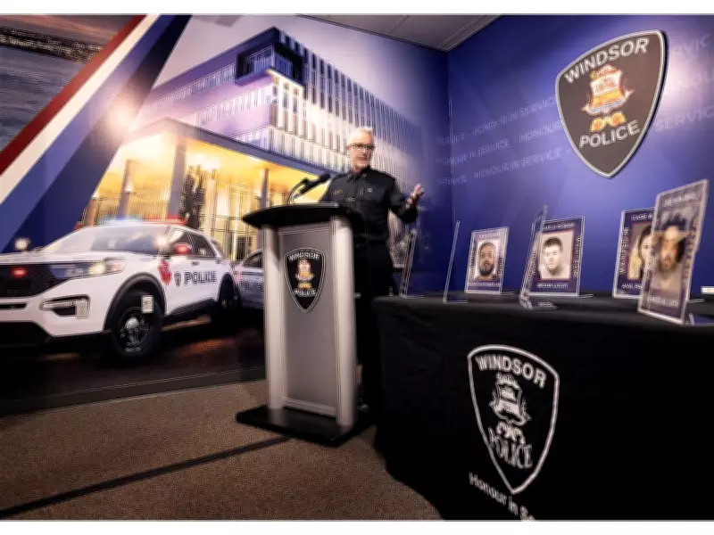 Windsor Police Launch 'Wanted in Windsor' Most-Wanted List to Apprehend Fugitives
