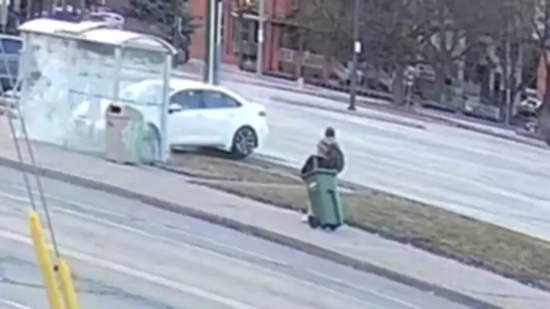 Windsor Police Seek Video After Hit-and-Rrun Shatters Bus Shelter