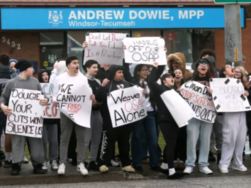 Windsor Students Join Provincewide Walkout Against OSAP Funding Cuts