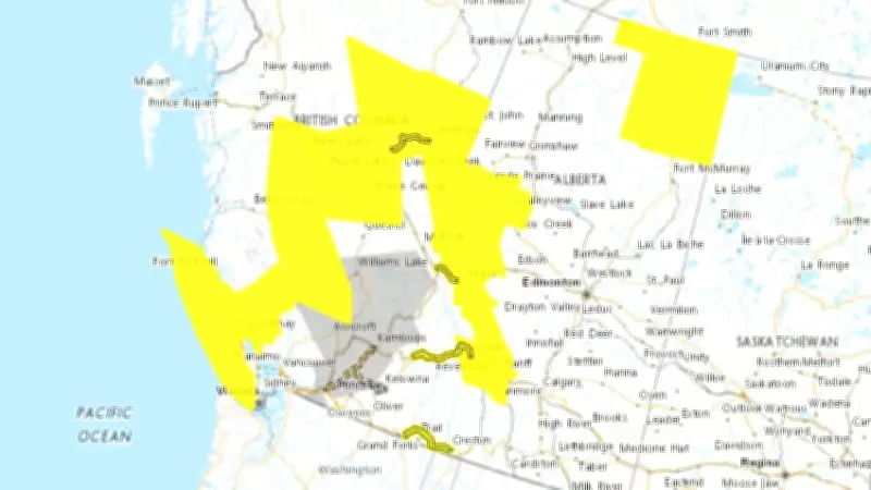 Winter Storm and Wind Warnings Issued Across British Columbia