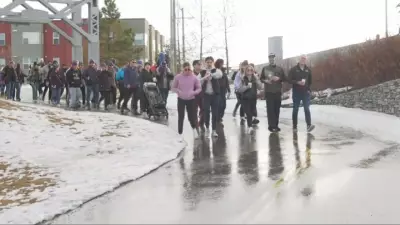 Calgary Walkers Brave Cold for Wood's Homes Annual Fundraising Event