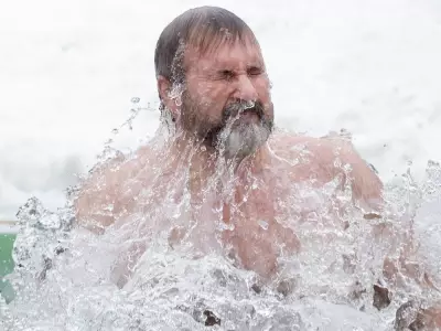 Edmonton Police Brave Icy Waters for Special Olympics Fundraiser