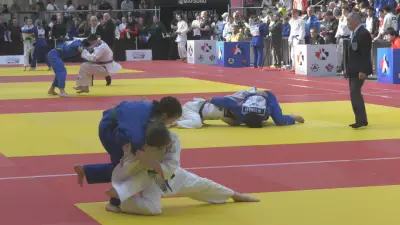 High-Level Judo Championship Thrills Crowds at West Edmonton Mall
