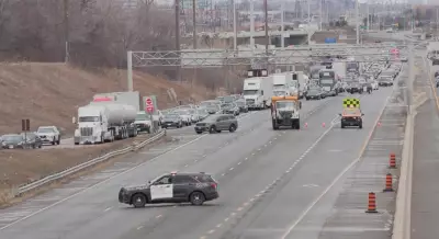 Highway 403 Westbound Shut Down in Mississauga After Serious Collision