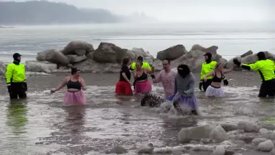 Hundreds Brave Frigid Lake Erie Waters, Raising Over $100K for Childcan Charity