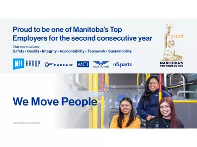 NFI Group Inc. Honored as a Top Manitoba Employer for Second Year Running