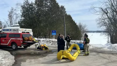 ORNGE Air Ambulance Responds to Snowmobile Crash on Lake Simcoe