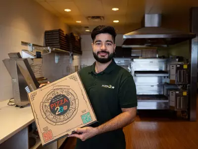 Second Pizza2go in Saskatchewan Opens with Indian and Canadian Pizza Fusion