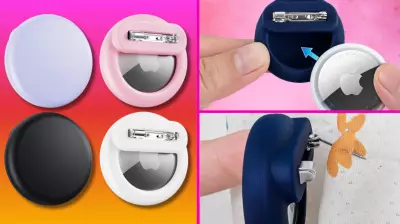 Silicone AirTag Holders Transform Trackers into Discreet Pins for Security