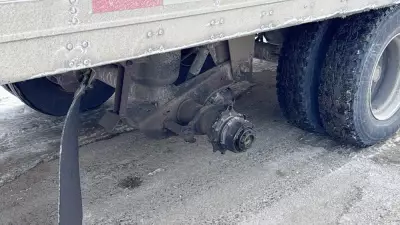 Two Transport Trucks Found Missing Wheels on Northern Ontario Highways, Drivers Charged