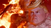 Giant Trump Effigies Burned in Valencia's Fallas Festival Climax