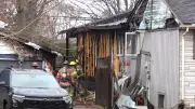 High Winds Fuel London House Fire, Trigger Partial Collapse on Manitoulin Drive