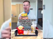 McDonald's CEO Faces Online Roasting Over Awkward Big Arch Burger Tasting Video