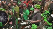 Montreal's St. Patrick's Day Parade Proceeds Despite Heavy Snowfall