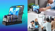 RISWOJOR 10-Device Charging Station: Tame Cord Chaos at 50% Off