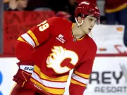 Sam Honzek Returns to Flames Practice but Won't Play Again This Season