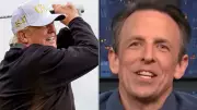 Seth Meyers Mocks Trump's Golf Habit and Club Health Violations