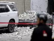 Westmount Building Wall Collapse Damages Vehicles, Injures Man