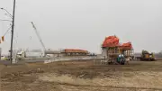 Windsor's Banwell-E.C. Row Overpass Construction Advances Despite Winter Chill